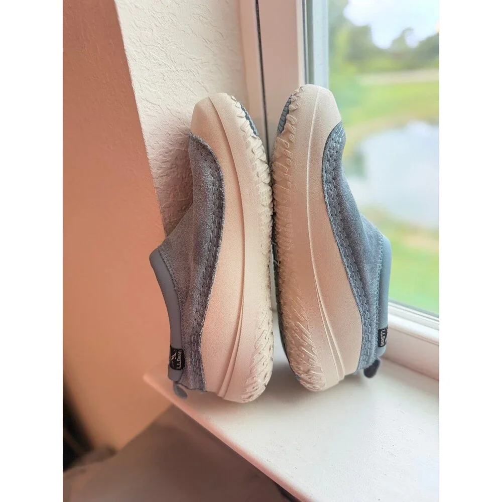 L.L. Bean Women’s Wicked Good Max Slippers in Cadet Blue Size 8 NWOT! - Picture 8 of 12